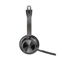 POLY Voyager Focus 2 Microsoft Teams sertifitseeritud USB-C-C peakomplekt + USB-C/A adapter