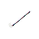 4347# 10 mm rgbw led-riba konektor 5-pin juhtmega (10 tk.)