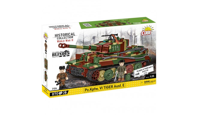 pz.kpfw. vi tiger ausf. e 870 klotsi ehituskomplekt