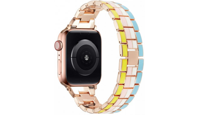 Trendybay kellarihm Apple Watch 38/42mm, metall vikerkaar