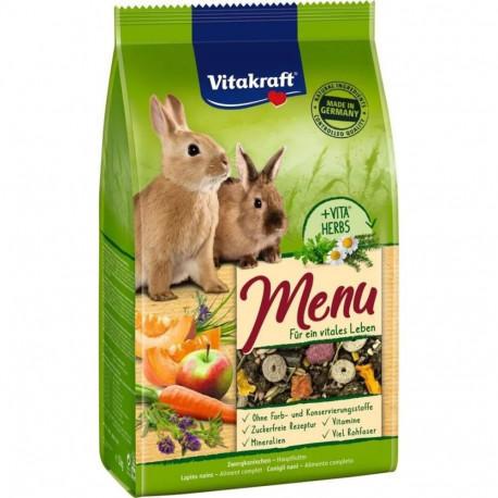 Rabbit Food - VITAKRAFT MENU VITAL 3kg Dry Food for Adult