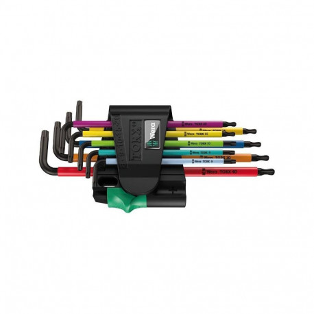L-kujuline Torx-võtmete komplekt 9 tk
