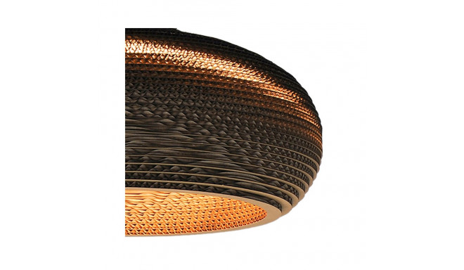 CEILING LIGHT PAPER E27 BROWN/BLACK