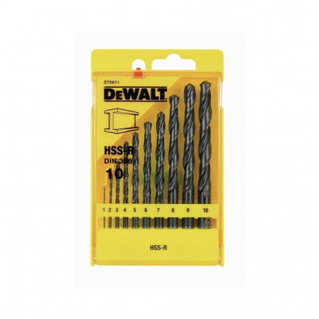 HSS - R 10 PCE DRIL BIT SET