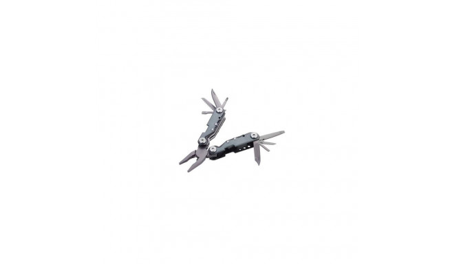 TROIKA TOL42/GY multi tool pliers Keychain 10 tools Grey