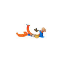 Hot Wheels Monster Trucks Loop-And-Flip Trophy Challenge Playset &amp; Die-Cast Bigfoot Toy Truc