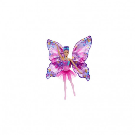 Barbie Dance and Flutter Doll with 2-in-1 Transformation from Dancer to Butterfly, Purple Hair