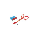 Hot Wheels Track Builder Fire-Themed Track Building Set with 1 Toy Car