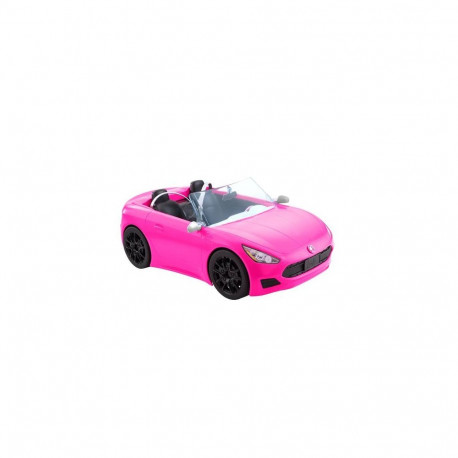 Barbie Pink Convertible Vehicle Toy with Rolling Wheels