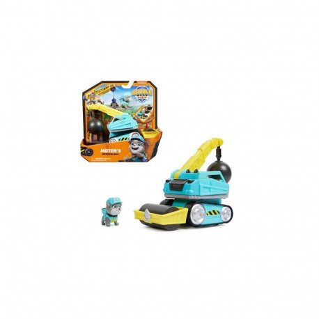 Rubble &amp; Crew , Motor’s Wrecking Ball Toy Truck with Action Figure and Movable Construction 