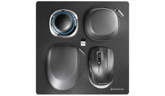 3Dconnexion SpaceMouse Wireless Kit 2 mouse Universal Right-hand RF Wireless + Bluetooth + USB Type-