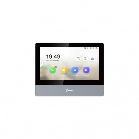 Hikvision DS-KH8350-WTE1 video intercom system 17.8 cm (7") Black