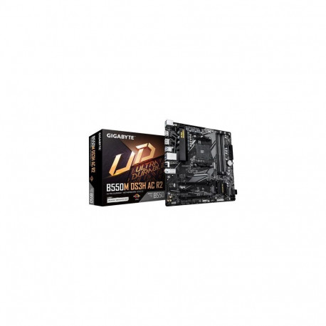 GIGABYTE B550M DS3H AC R2 Motherboard - AMD Ryzen 5000 CPUs, 5+3 Phases VRM, up to 4733MHz DDR4 (O.C
