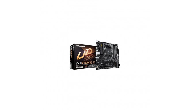 GIGABYTE B550M DS3H AC R2 Motherboard - AMD Ryzen 5000 CPUs, 5+3 Phases VRM, up to 4733MHz DDR4 (O.C