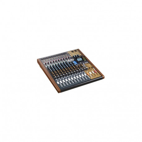 Tascam MODEL 16 audio mixer 16 channels 20 - 30000 Hz Black, Gold, Wood