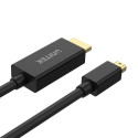 UNITEK V1152A video cable adapter 2 m Mini DisplayPort HDMI Black