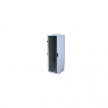 Triton 19" Delta S rack 45U/600x600, glass grey Freestanding rack