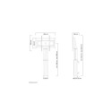 Neomounts PLASMA-W2500BLACK TV floor stand 42-100&quot; - wall - motorised
