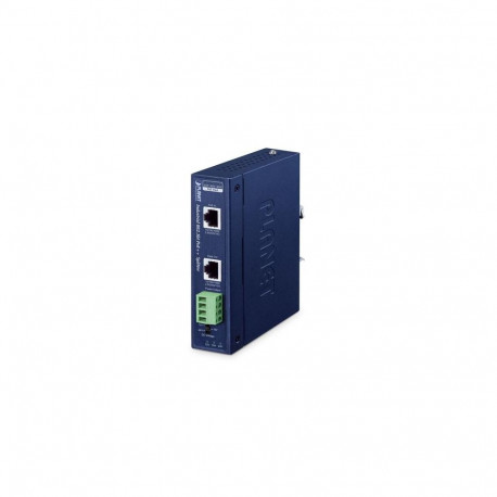 PLANET IP30 Industrial Single-Port 10Gbps 802.3bt PoE++ Splitter 24 V