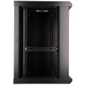 Extralink Rackmount cabinet 12U 600x600 Black wall mounted