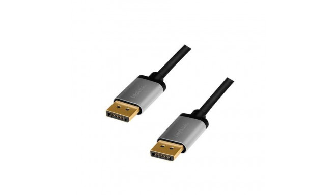 LogiLink CDA0102 DisplayPort cable 3 m Grey, Black