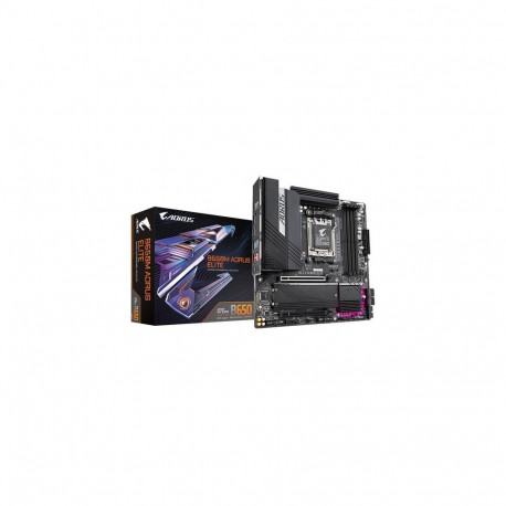 GIGABYTE B650M AORUS ELITE Motherboard - AMD Ryzen 9000 CPUs, 12+2+2 Phases VRM, up to 8000MHz DDR5,