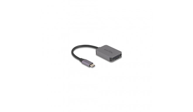 DeLOCK USB Type-C Card Reader in aluminium enclosure for SD or Micro SD memory cards