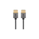 Goobay 75752 HDMI cable 1 m HDMI Type A (Standard) Grey