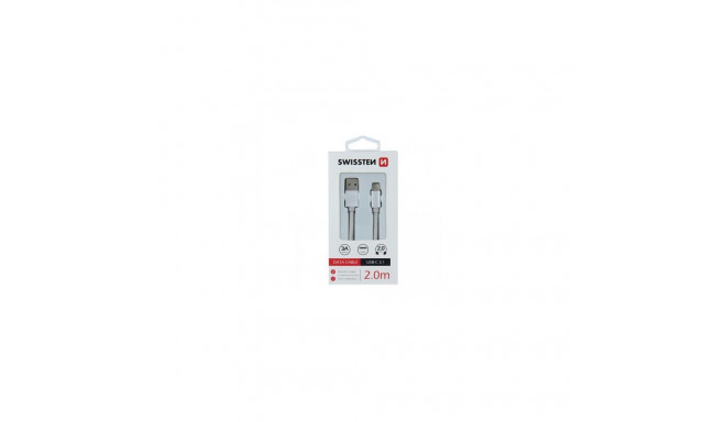 Swissten 71521303 USB cable USB 3.2 Gen 1 (3.1 Gen 1) 2 m USB A USB C Silver