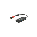 DeLOCK HUB USB 3.0 USB Type-C &gt; 3 Port extern USB 3.2 Gen 1 (3.1 Gen 1) Type-C Black