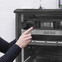 Qoltec 52285 uninterruptible power supply (UPS) Double-conversion (Online) 1 kVA 1000 W 2 AC outlet(