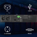 Qoltec 52285 uninterruptible power supply (UPS) Double-conversion (Online) 1 kVA 1000 W 2 AC outlet(