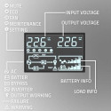 Qoltec 52285 uninterruptible power supply (UPS) Double-conversion (Online) 1 kVA 1000 W 2 AC outlet(