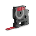 DYMO D1 Durable - White on Red - 12mm