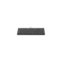 Manhattan Slim Wired USB Mini Keyboard 12 Multimedia/Function Keys, Built-in 1.5 m (5 ft.) USB-A Cab