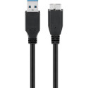 Goobay USB 3.0 SuperSpeed Cable, Black, 3 m