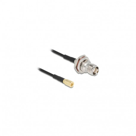 DeLOCK 90724 coaxial cable RG-174 0.2 m TNC SMB Black, Gold, Silver