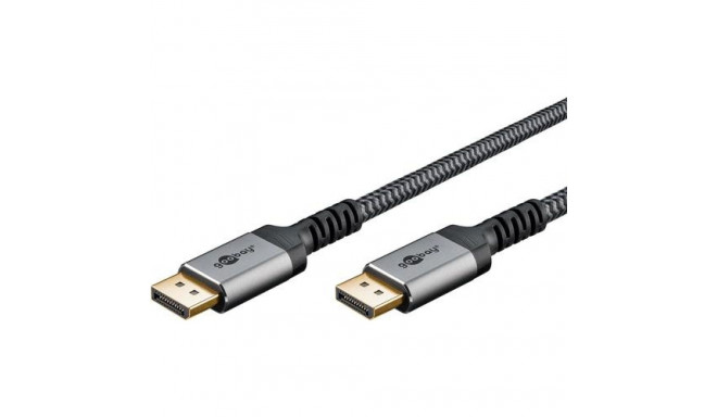 Goobay 65265 DisplayPort cable 2 m Black, Silver