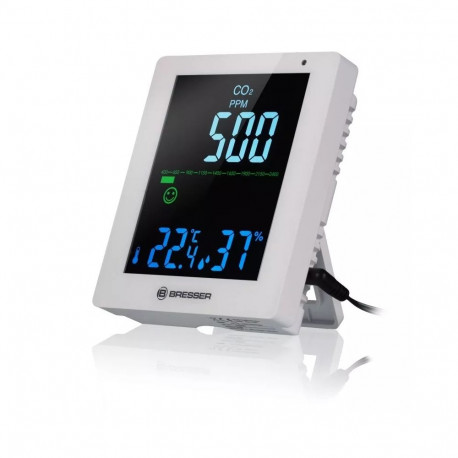 BRESSER CO² Air Quality Monitor Smile white