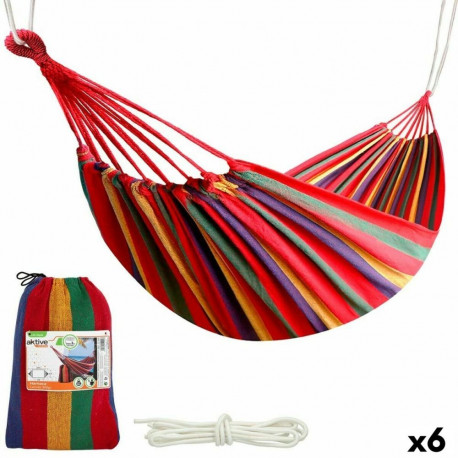Hammock Aktive Oranž 200 x 0,4 x 100 cm (6 Ühikut)