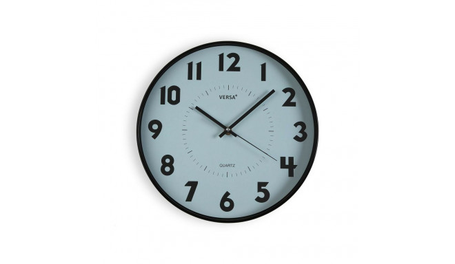 Wall Clock Versa Blue Plastic 4 x 30 x 30 cm