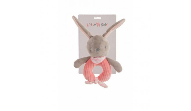 Rattle Cuddly Toy Rabbit Pink