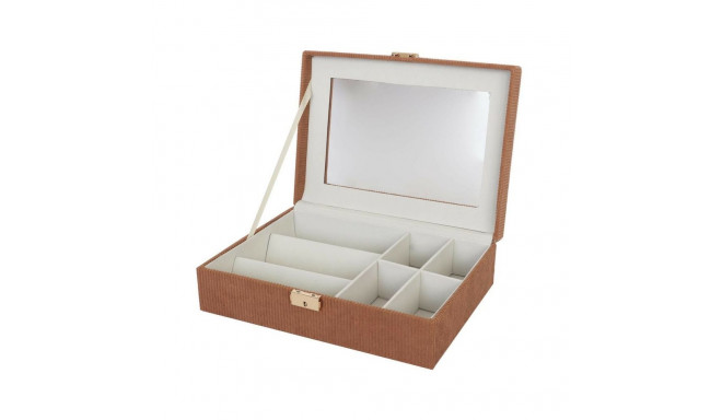 Karp kellade jaoks Versa Punane Polüester Puit MDF 11,5 x 8 x 21 cm
