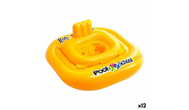 Baby float Intex Yellow 79 x 23 x 79 cm (12 Units)