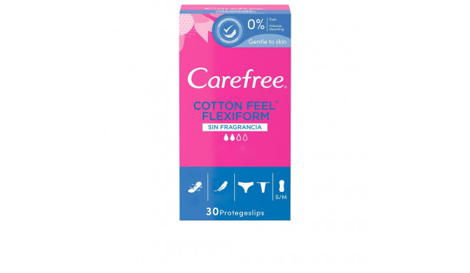 CAREFREE FLEXIFORM protector transpirable sin fragancia 30 u