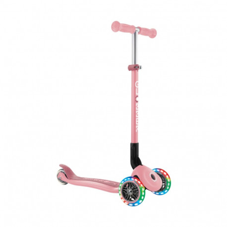 Hulajnoga SMJ Globber 3-kołowa 432-211-3 Primo Foldable Lights pastelowy róż