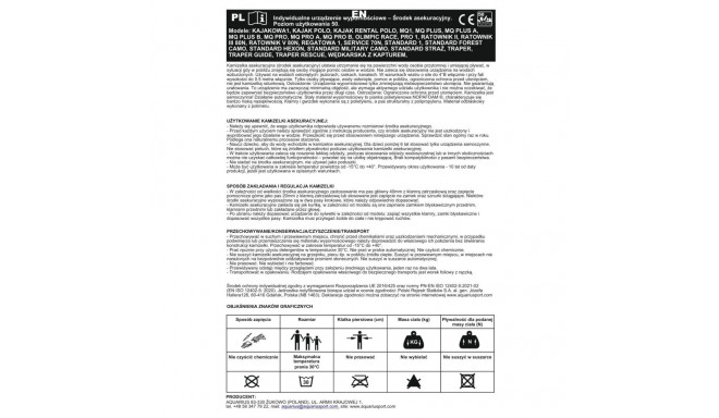Kamizelka Aquarius Asekuracyjna Standard Military Camo S/M