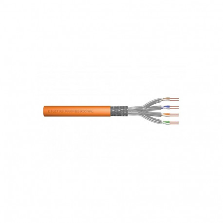 Digitus S-FTP paigalduskaabel, PIMF, CAT7, 4x2xAWG23/1, 100 Ohm, LSOH, 100m, oranž (DK-1743-VH-1)