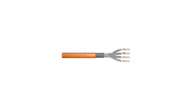Digitus S-FTP paigalduskaabel, PIMF, CAT7, 4x2xAWG23/1, 100 Ohm, LSOH, 100m, oranž (DK-1743-VH-1)
