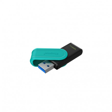 Kingston USB mälupulk DataTraveler Exodia S 128 GB USB 3.2 Gen 1 must/türkiissinine